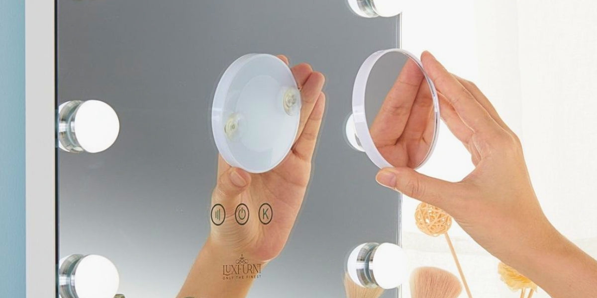 LUXFURNI Magnifying Makeup Mirror