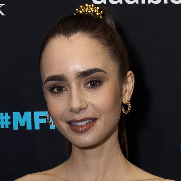 Lily Collins attends the Montclair Film Festival in bold brow look
