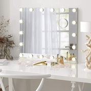 Luxfurni | Hollywood Mirror | Professional Starry 7XL LED Hollywood Vanity Mirror - White