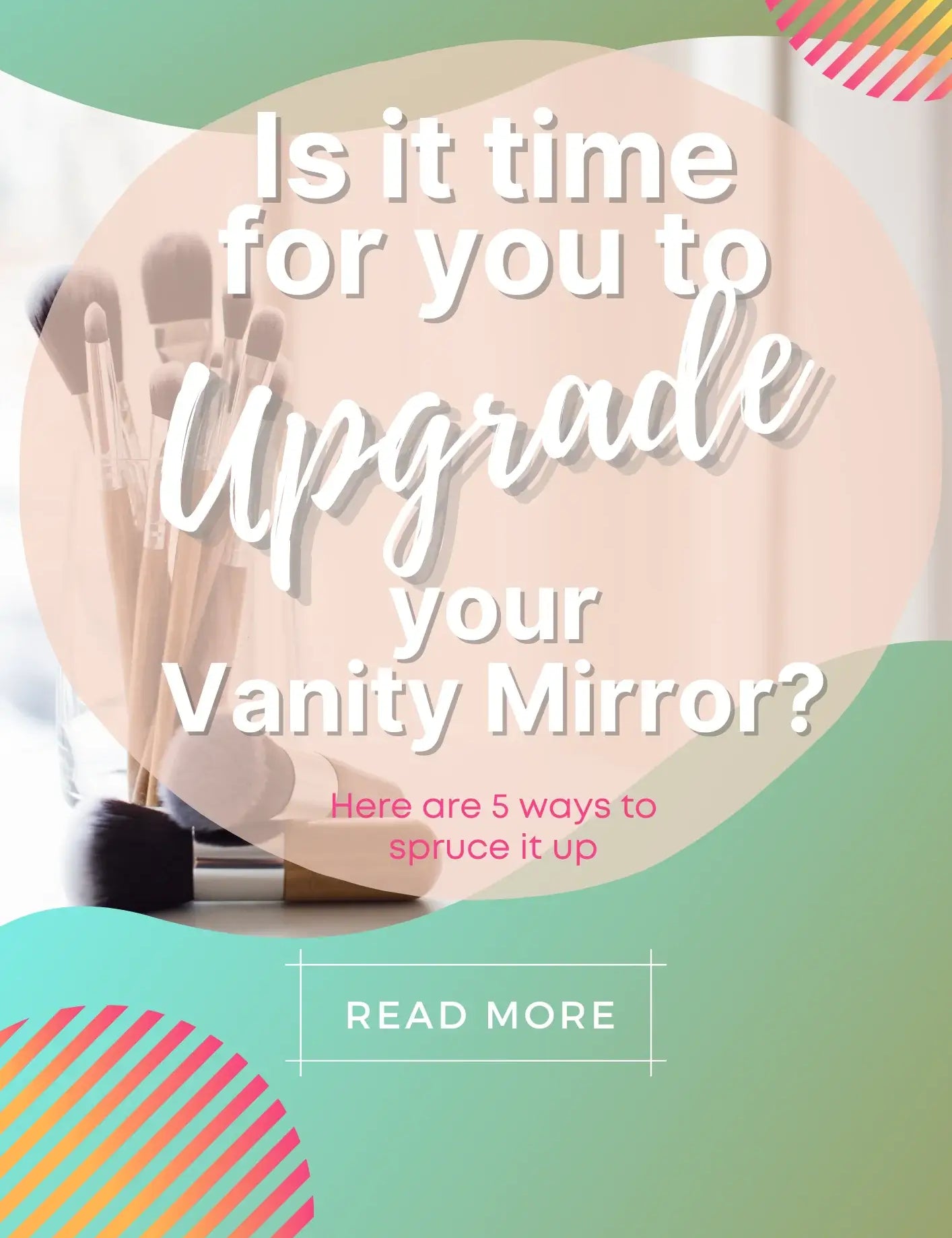 5 Pretty ways to spruce up your vanity area! - Luxfurni