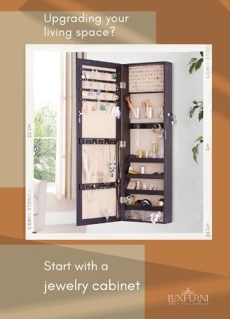 How to choose the perfect jewelry organizer for your space? | LUXFURNI