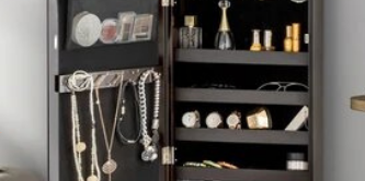 How Hanging Jewelry Cabinet became the best vanity area centerpiece? - Luxfurni