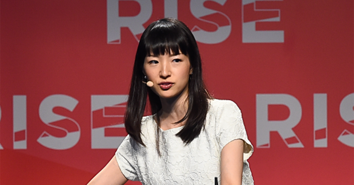 Marie Kondo speaking in 2016 RISE conference in Hong Kong