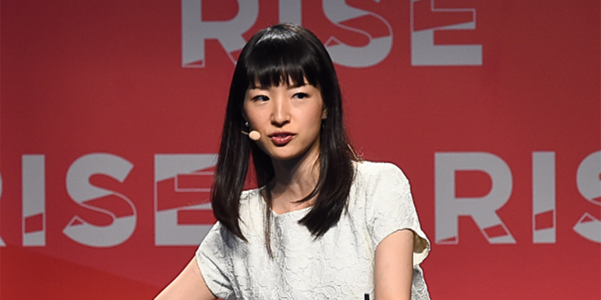 Marie Kondo speaking in 2016 RISE conference in Hong Kong