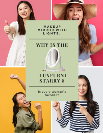 Makeup Mirror with Lights: Why is the LUXFURNI Starry 8 is every woman’s favorite? - Luxfurni