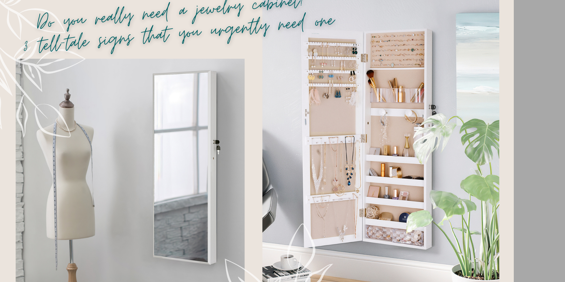 3 tell-tale signs that you urgently need a jewelry cabinet - Luxfurni