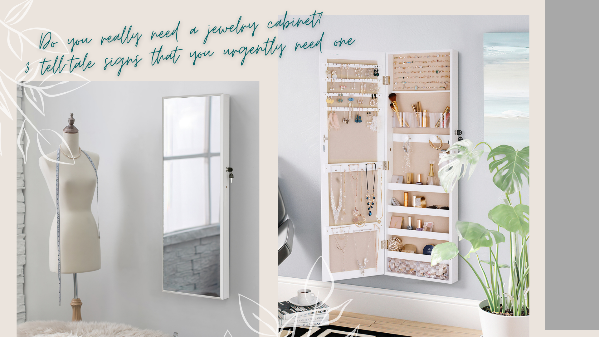3 tell-tale signs that you urgently need a jewelry cabinet - Luxfurni