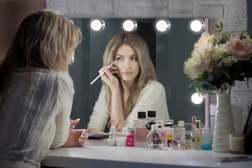 Luxfurni vanity makeup organizer maker guides us about the science behind makeup mirror