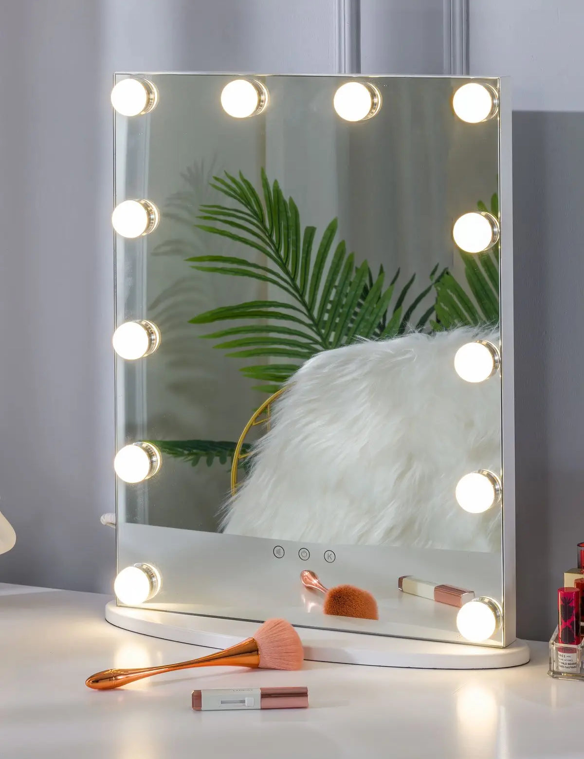 Luxfurni | Hollywood Mirror | Professional Hollywood Starry 7 LED Vanity Mirror - White